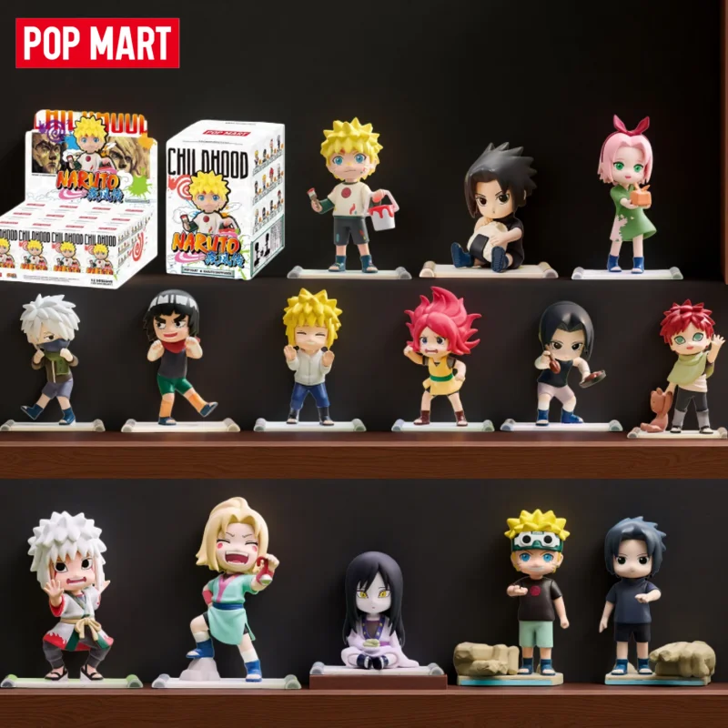 

POPMART Genuine Naruto Shippuden Childhood Series Blind Box Anime Figure Pvc Collectible Desktop Ornament Birthday Gift For Fans