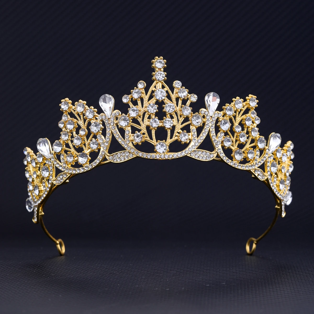 Braut Blumen Kristall Krone Hochzeits kleid Zubehör Prinzessin Tiara Schmuck Kopfschmuck Königin Party Dekoration Haarschmuck