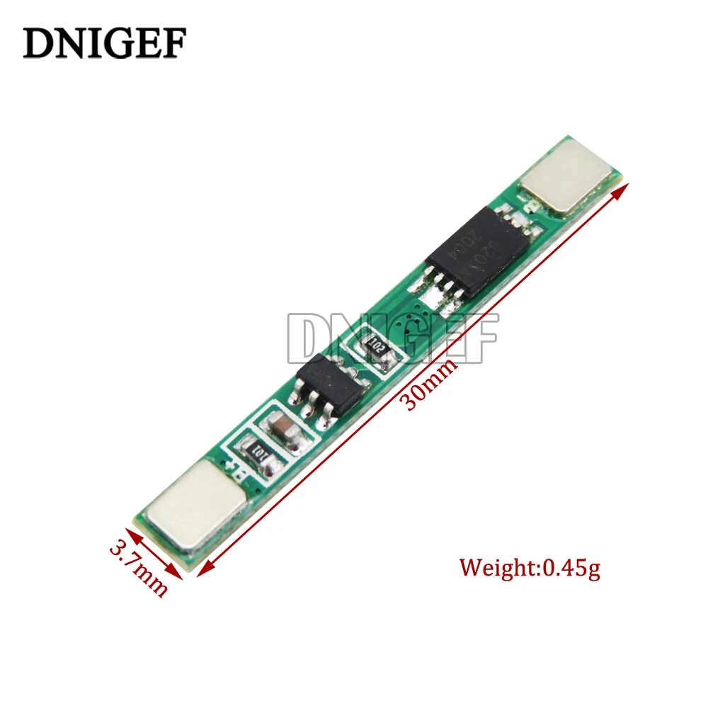 DNIGEF 1S 3A Motherboard Battery Protection BMS PCM for Li-ion For 18650 Lithium Ion li Battery 3.7V 3A li-ion