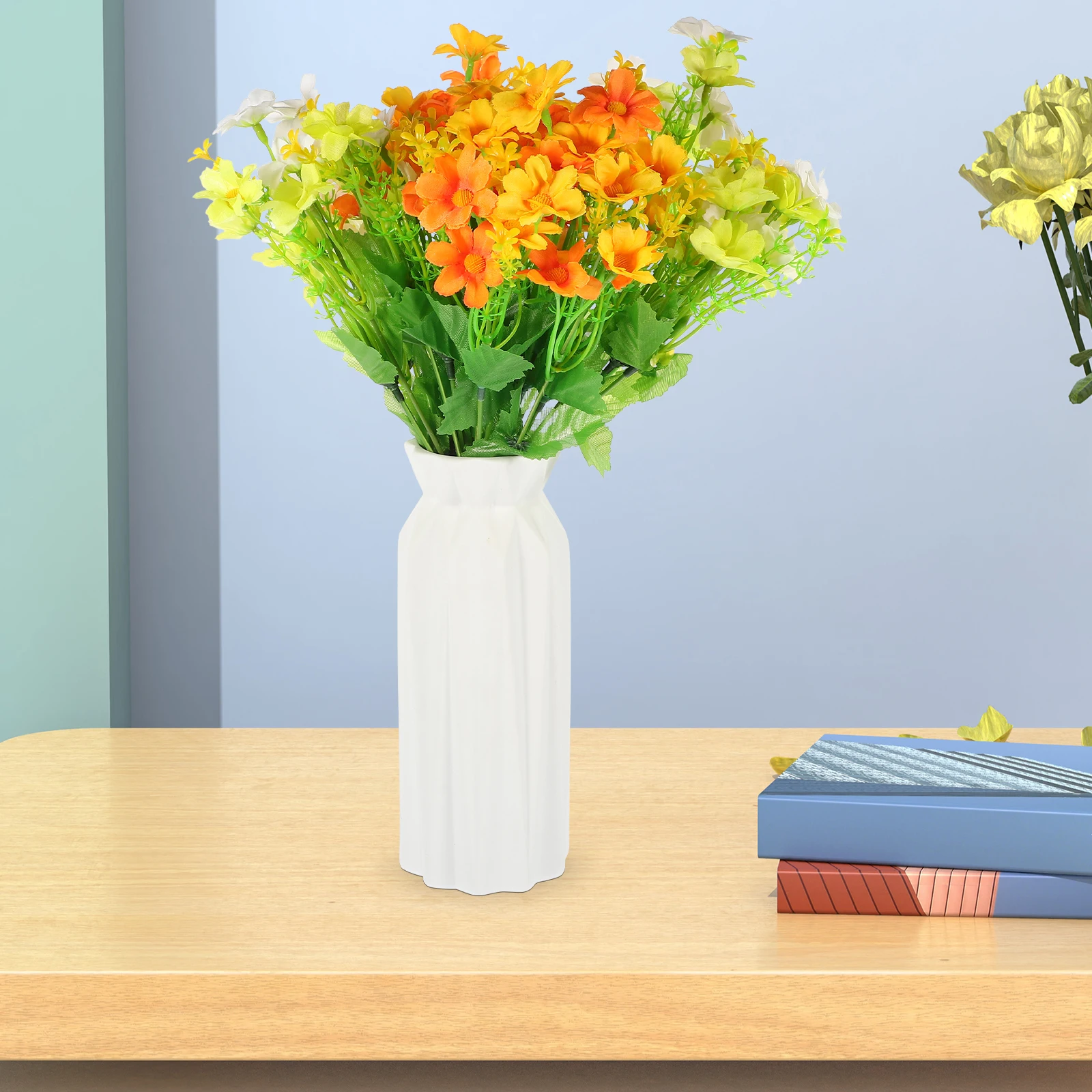 

Faux Fake Daisy Flowers Artificial Realistic Daisies Branches For Wedding Home Decorative Simulated Flower Adornment