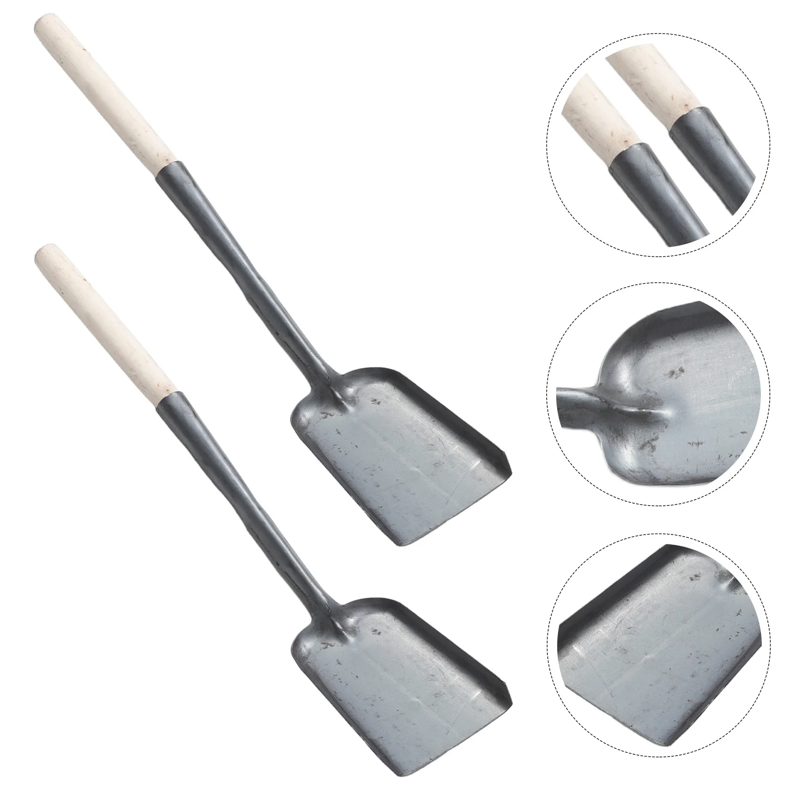 

2pcs Heavy Duty Fireplace Shovel with Heat Resistant Finish and Hanging Strap for Ash Removal Garden Tool