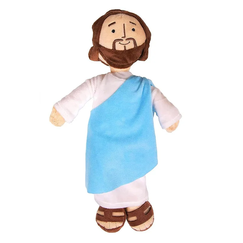 Jesus Virgin Maria Plush Toy My Friend Jesus Stuffed Doll Christ Religious Savior with Smile Plushies Figure Kids Birthday Gift