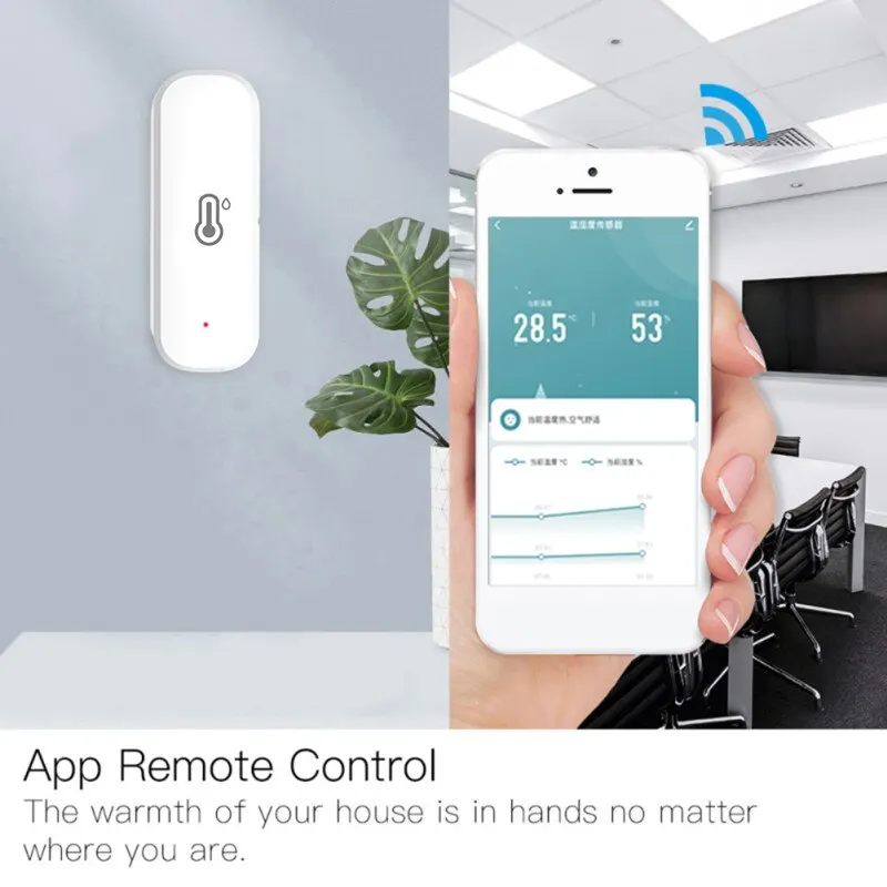 Tuya Smart WIFI sensore di temperatura e umidità igrometro per interni termometro Smart Life APP Control Support Alexa Google Home