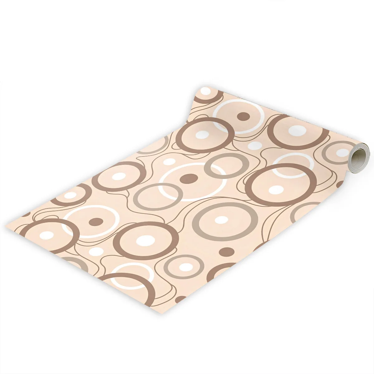 

Обои Peel and Stick Round Circle — современные геометрические, водонепроницаемые, самоклеящиеся, съемные