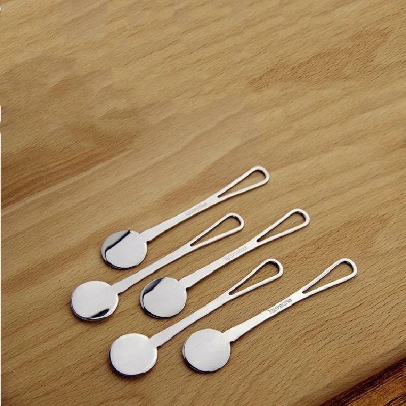 304 Stainless steel small round spoon, Short handle, Mixing spoon, Round head, Coffee spoon, Mug spoon, creative small spoon