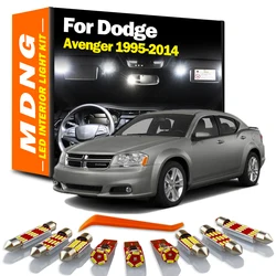 MDNG Canbus For Dodge Avenger 1995-2008 2009 2010 2011 2012 2013 2014 Vehicle LED Interior Map Dome Light Bulbs Kit Accessories