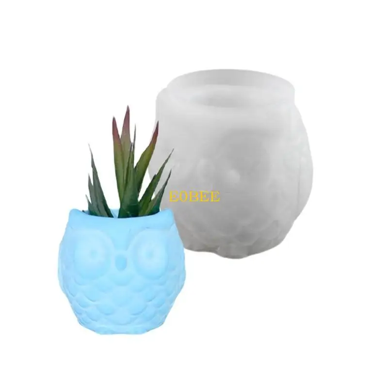 

E0BE Silicone Flowerpot Molds Planter Molds Animal Unique Molds