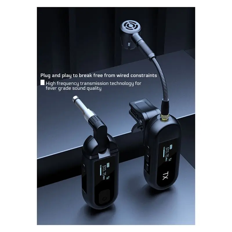 CGDS-Saxophone Instrument Dedicated Wireless Microphone Outdoor Stage Small Microphone Instrument Wireless Clip Microphone