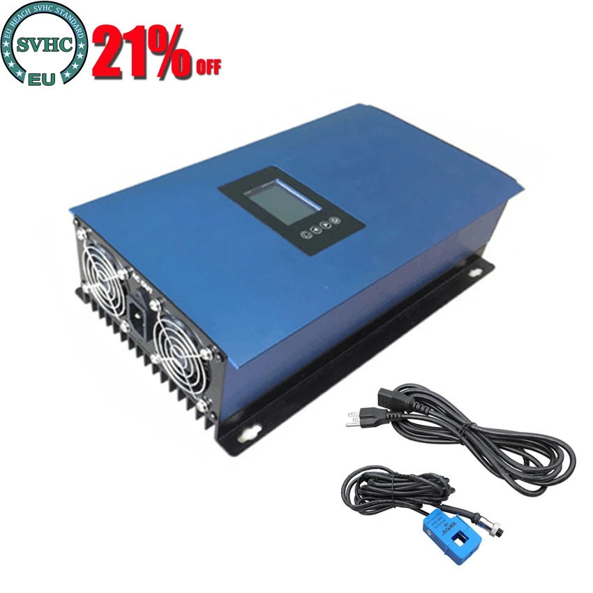 1000W Grid Tie inverter With internal limiter ,MPPT pure sine wave battery discharge mode DC 22-60V or 45-90V to 110V /220V AC