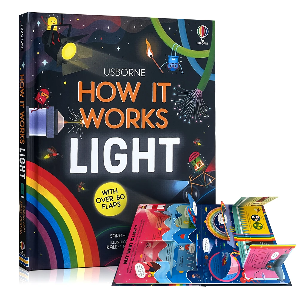 

How It Work Light Flip Flap Book Children's Science Popularization education English picture book montessori book for kids