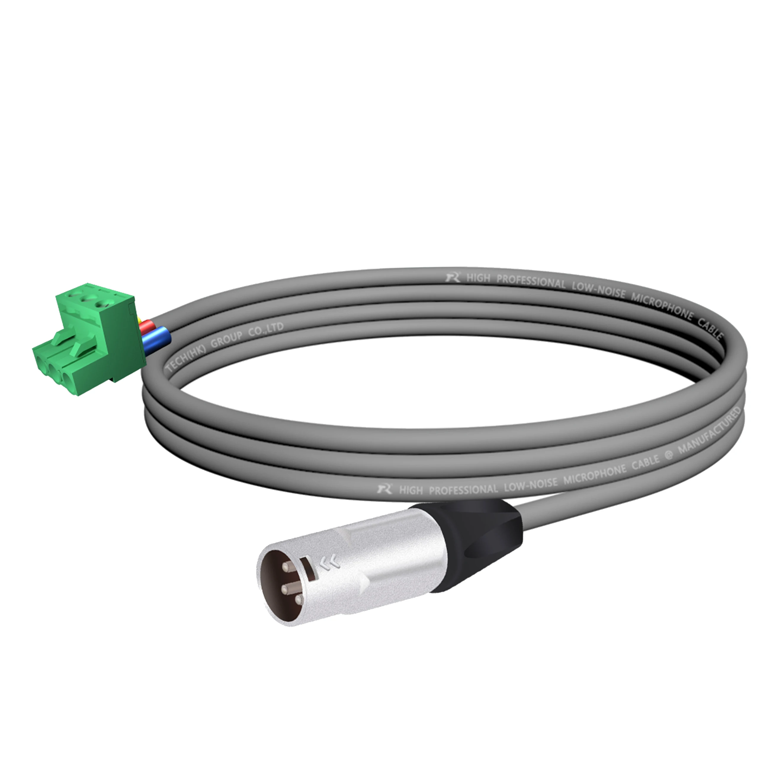 3-poliger XLR-Stecker (Männlich) ​ Steckverbinder, Metallgehäuse, schwarze Schutzkappen für sichere Verbindung an Mikrofone oder Bühnenbeleuchtungssysteme – Detail 6