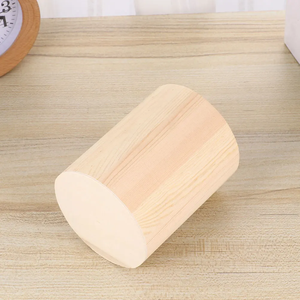

2 Pcs Wood Pen Holder Lightweight Storage ganizer Desk Decor Bedroom Study Office Wooden Pen Storage Pots Bucket