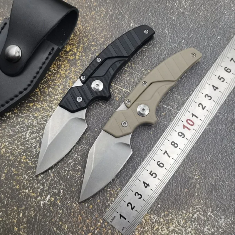 Tragbare Falten Taschenmesser taktische Überleben Premium EDC messer Multitool, Cool Camping Werkzeug Mit Leder Mantel Dropshipping