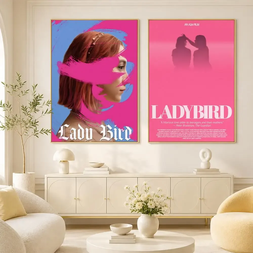 Classic Teenager Movie Lady Bird Vintage Film Poster Room Home Decoration Interior Wall Art Printing Garage Posters Gift
