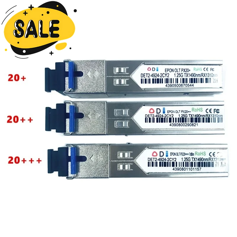 

EPON OLT optical transceiver PX 20+ 20++ 20+++ SFPOLT1.25G 1490/1310nm 3-7dBm SC OLT FTTH solutionmodule for
