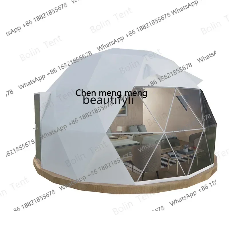

ss8350 Outdoor star room spherical tent hotel bubble house PVC heat insulation and wind protection including installation
