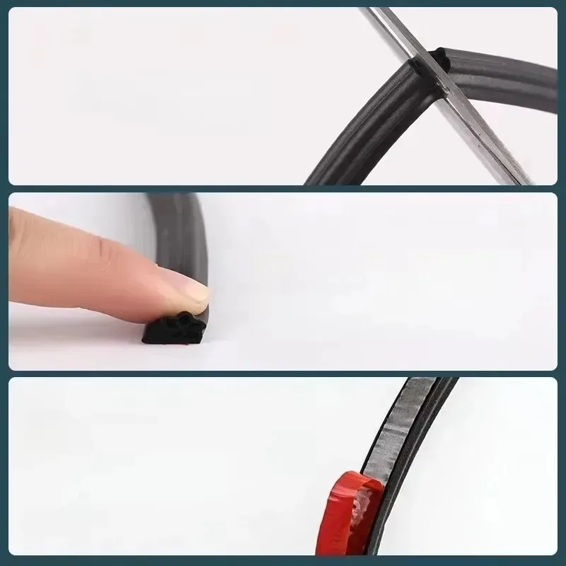 شعبية 5 متر سيارة 3-Layer عزل الصوت السير الوقائي شرائط مطاطية اكسسوارات السيارات شرائط عزل الباب جودة عالية