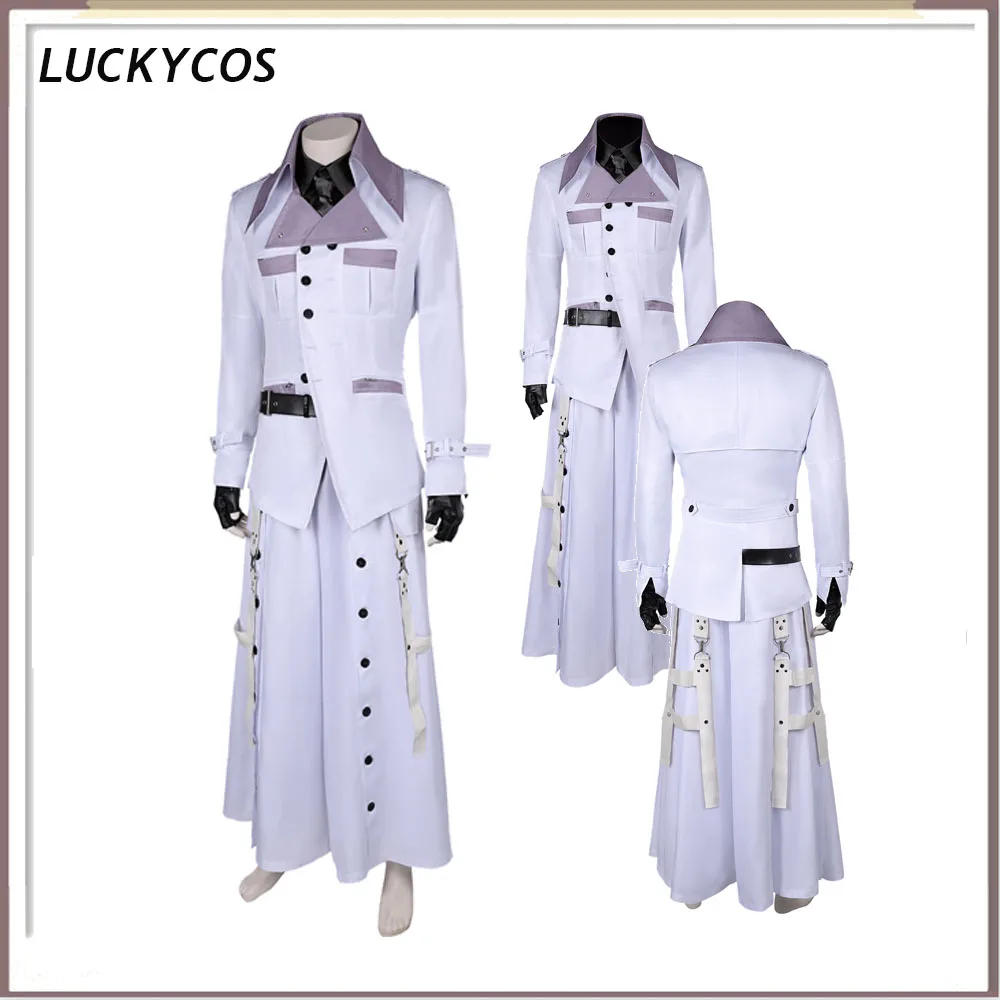 

Adult Men Game Final Cos Fantasia Coat Belt Outfits Fantasy Rufus Shinra Cosplay Costume Halloween Carnival Disguise Party Suit