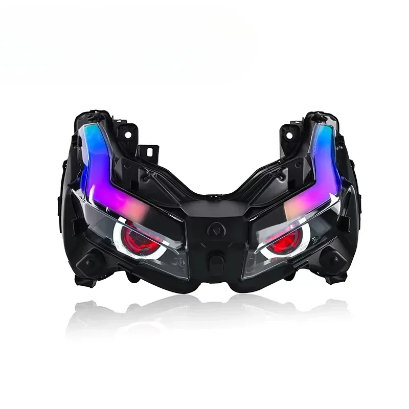 Motorcycle RGB Devil Eye Headlight For Honda Adv150 Adv160 Motorcycle Head Lamp Body Parts Lighting System Accessories