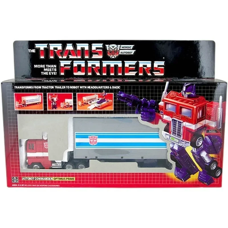 In stock Transformers toys US version G1 84-86 KO Optimus Prime Model Robot Collection Action Figure Toy Gift Hobby