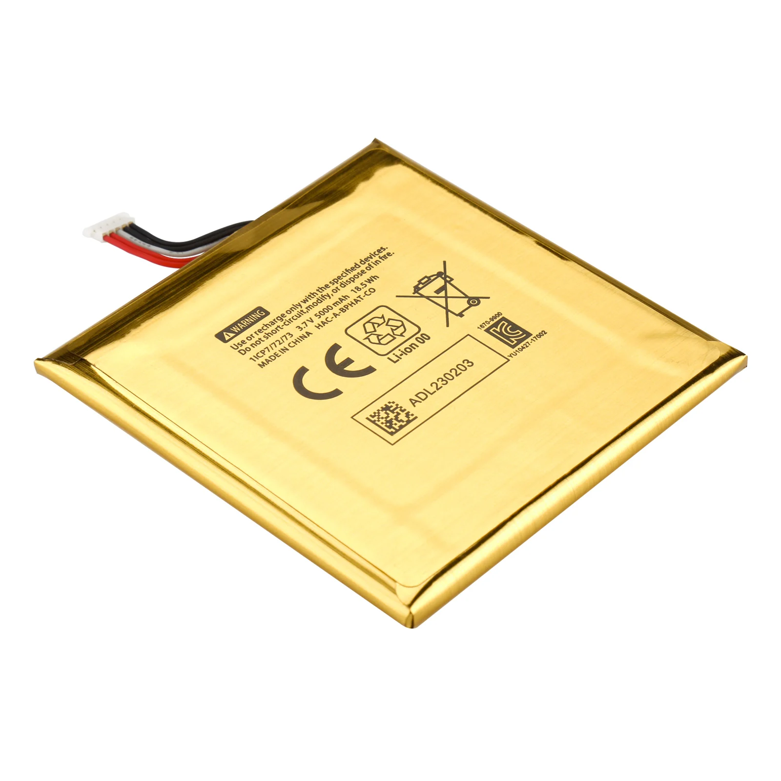 อะไหล่แบตเตอรี่สำรอง HAC-003สำหรับซ่อม nintend nitendo SWITCH Console 3.7V 5000mAh แบตเตอรี่ Li-ion แบบชาร์จไฟได้