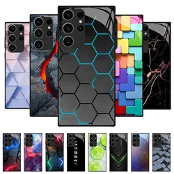 For Samsung S23 S 23 Ultra Case Cover Tempered Glass Case Hard Coque Bumper For Samsung Galaxy S24 Plus S24 Ultra Protect Case