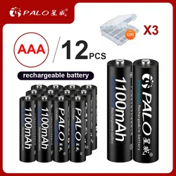 PALO 4-24szt 1.2v NIMH AAA Bateria 3A 1100MAH AAA Akumulator aaa ni-mh akumulator akumulator do latarki zabawki