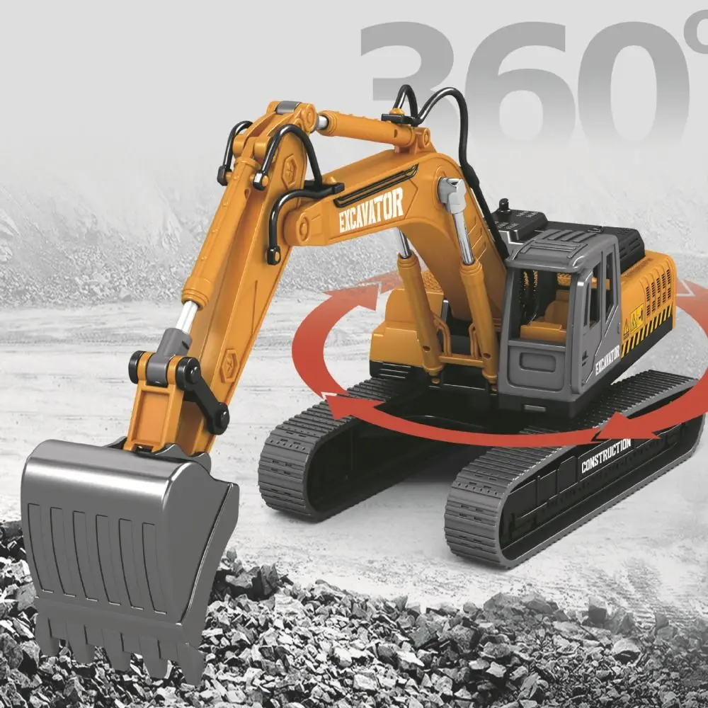 

Инерционная модель строительной техники: экскаватор с гибкими шарнирами и вращающимися элементами, настольное украшение, модель погрузчика с выдвижной стрелой