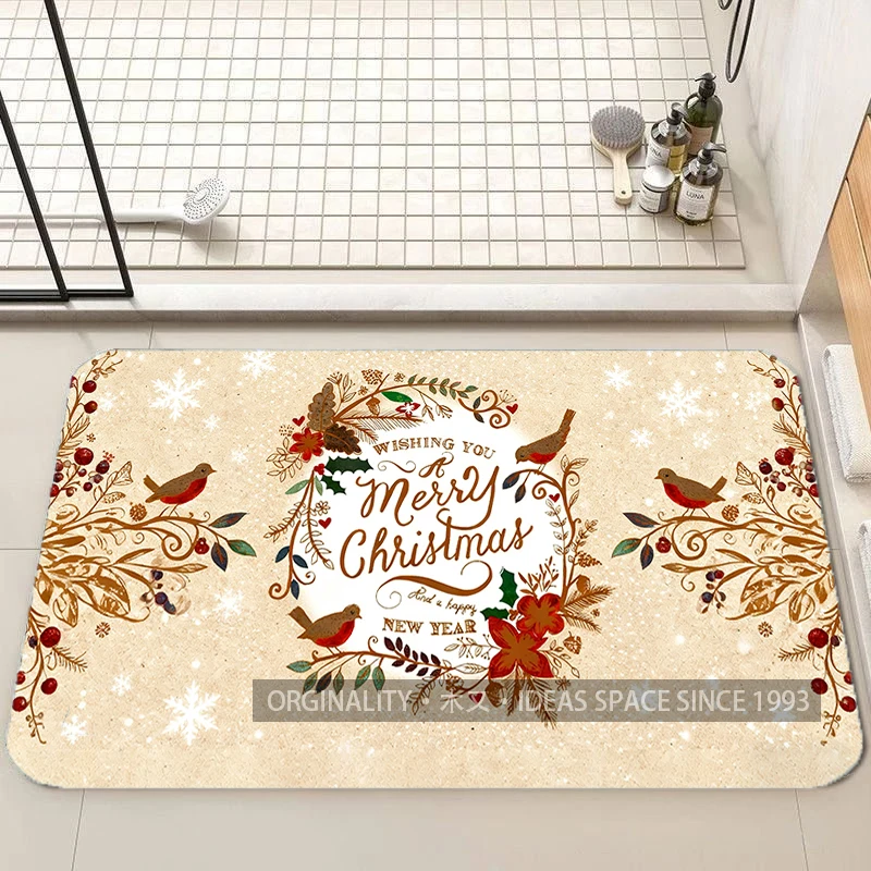 عيد الميلاد القوس نمط حصيرة غرفة المعيشة الديكور أريكة المنزل عدم الانزلاق السجاد دراسة غرفة نوم حصير الأطفال لينة الكلمة حصيرة