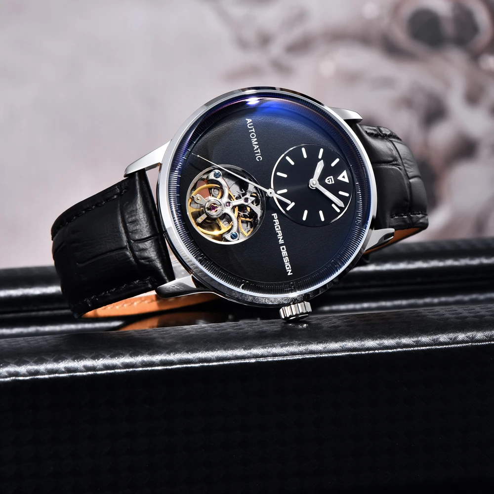 

Pagani Design 2025 New Men's Automatic Mechanical Watch Sapphire Waterproof 10Bar Stainless Steel Sports Watch Leather Reloj Hom