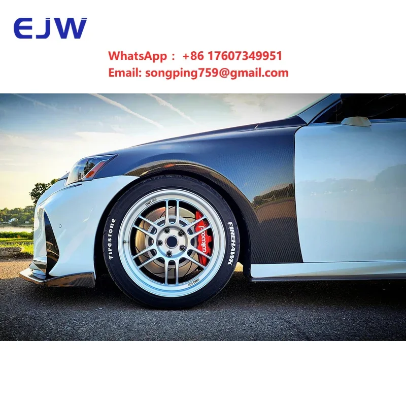 For 13-18 Lexus IS Original Carbon Fiber Side Guard for Automotive High Quality Carbon Fiber Leaf Panel Decoration