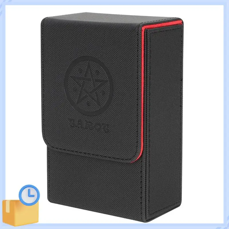 

Popular Tarot Card Storage Box PU Leather Game Poker Deck Card Frame