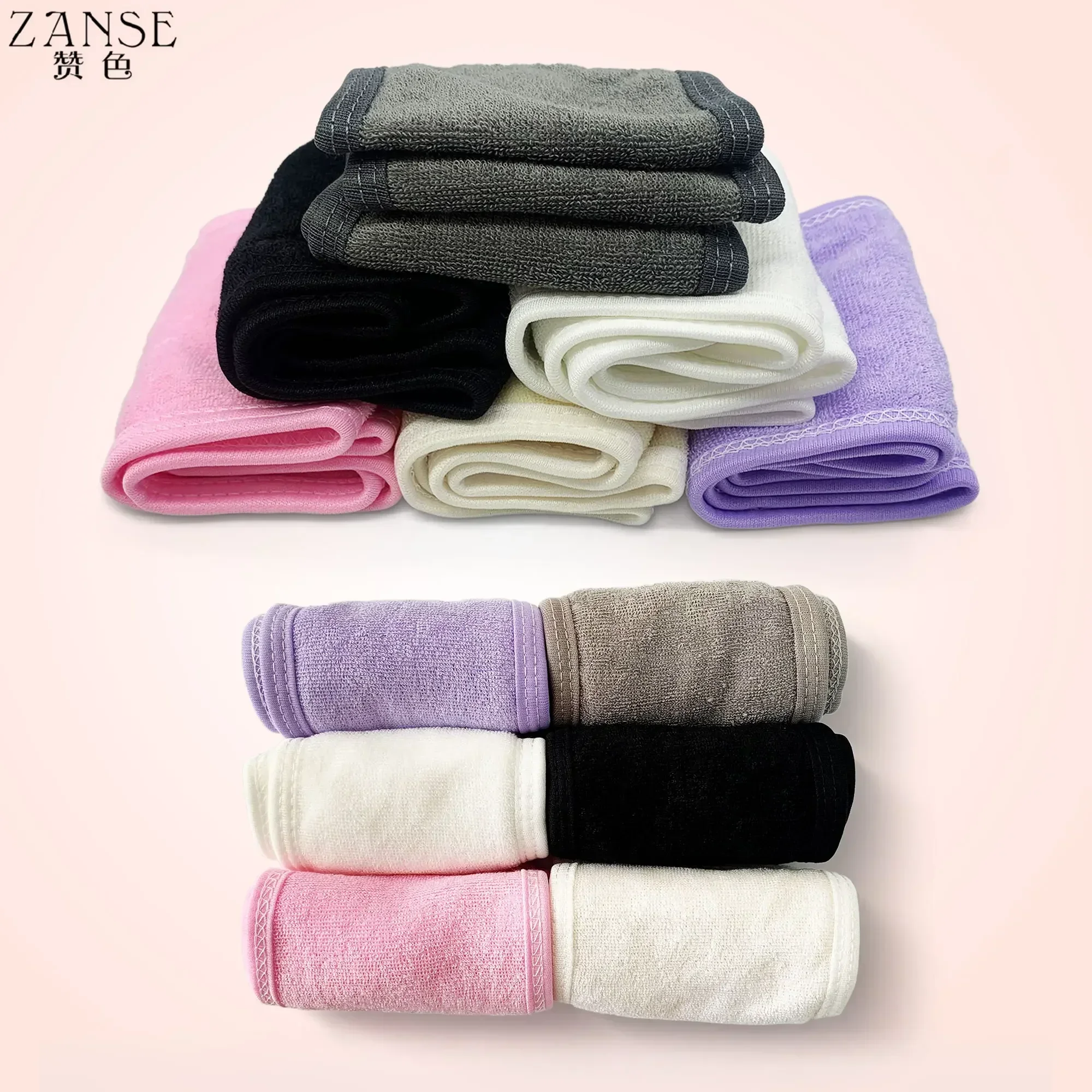 1pc Headband Makeup Headscarf for Eyelash Extension Supplies Spa Facial Headband Stretch Towel with Magic Paste Makeup Tools