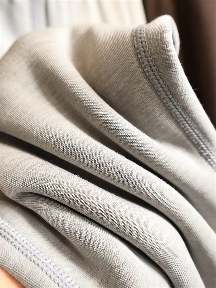 Men's High-end Knitted Fleece Lined Home Clothes Thermal Pants Casual mid Waist Elastic Waist Cotton Polyester Blend Warmth U...