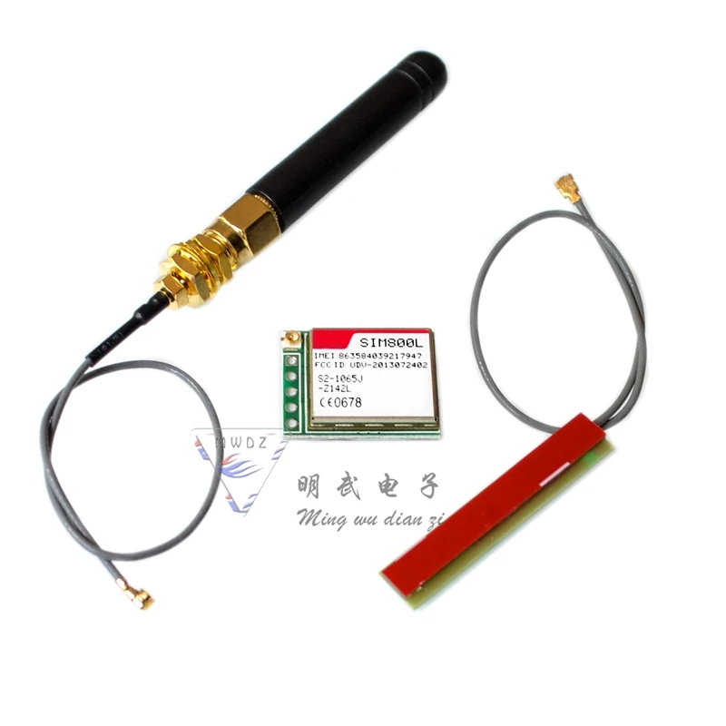 Зеленый SIM800L GPRS TCP IP-модуль Самоэластичный слот для карт microSIM-карта GSM SMS