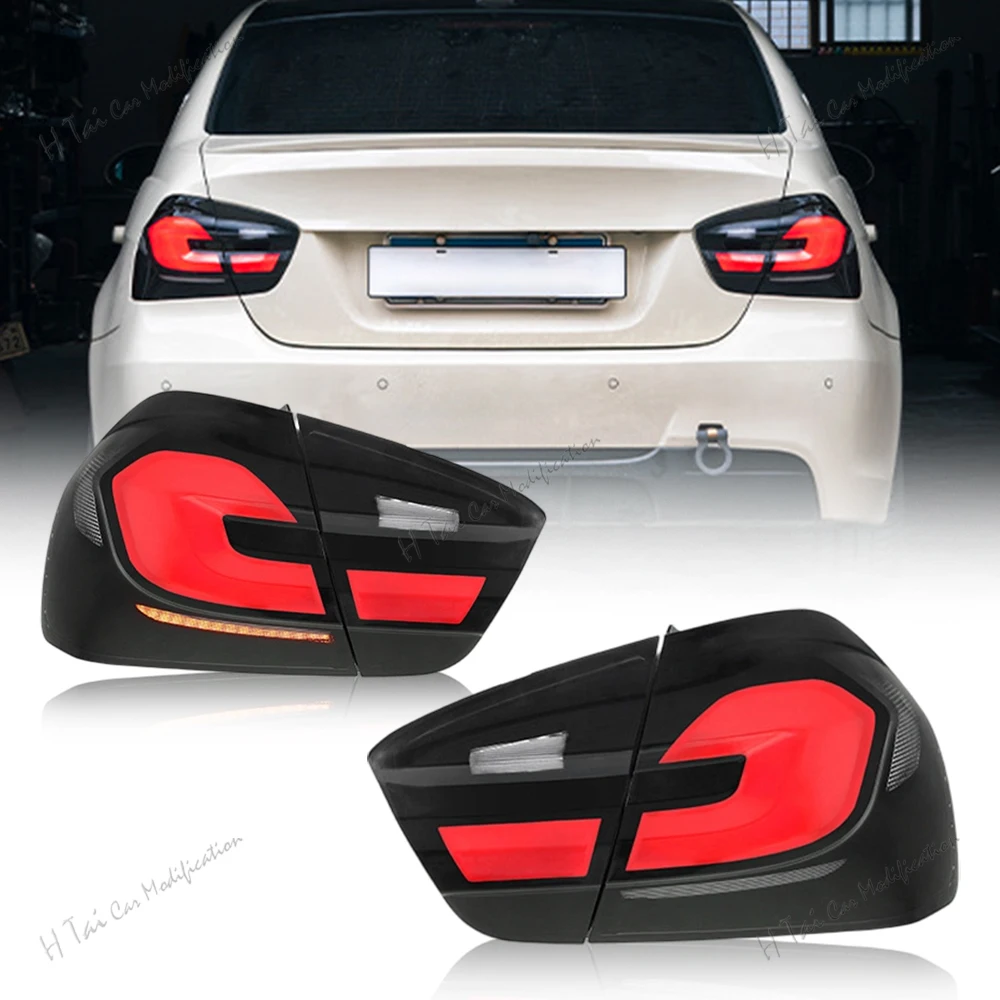 Pair LED Tail Lights For BMW 3 Series E90 Sedan 2005-2012 Rear Lamps Assembly Dynamic Fog Light Turn Signal Car Light Assemblies