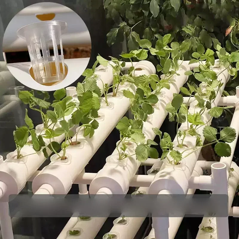 4-Pipe Hydroponic Growing System Kit, PVC Pipe Hydroponic Garden, Soilless Cultivation, Vegetable Gardening Tools