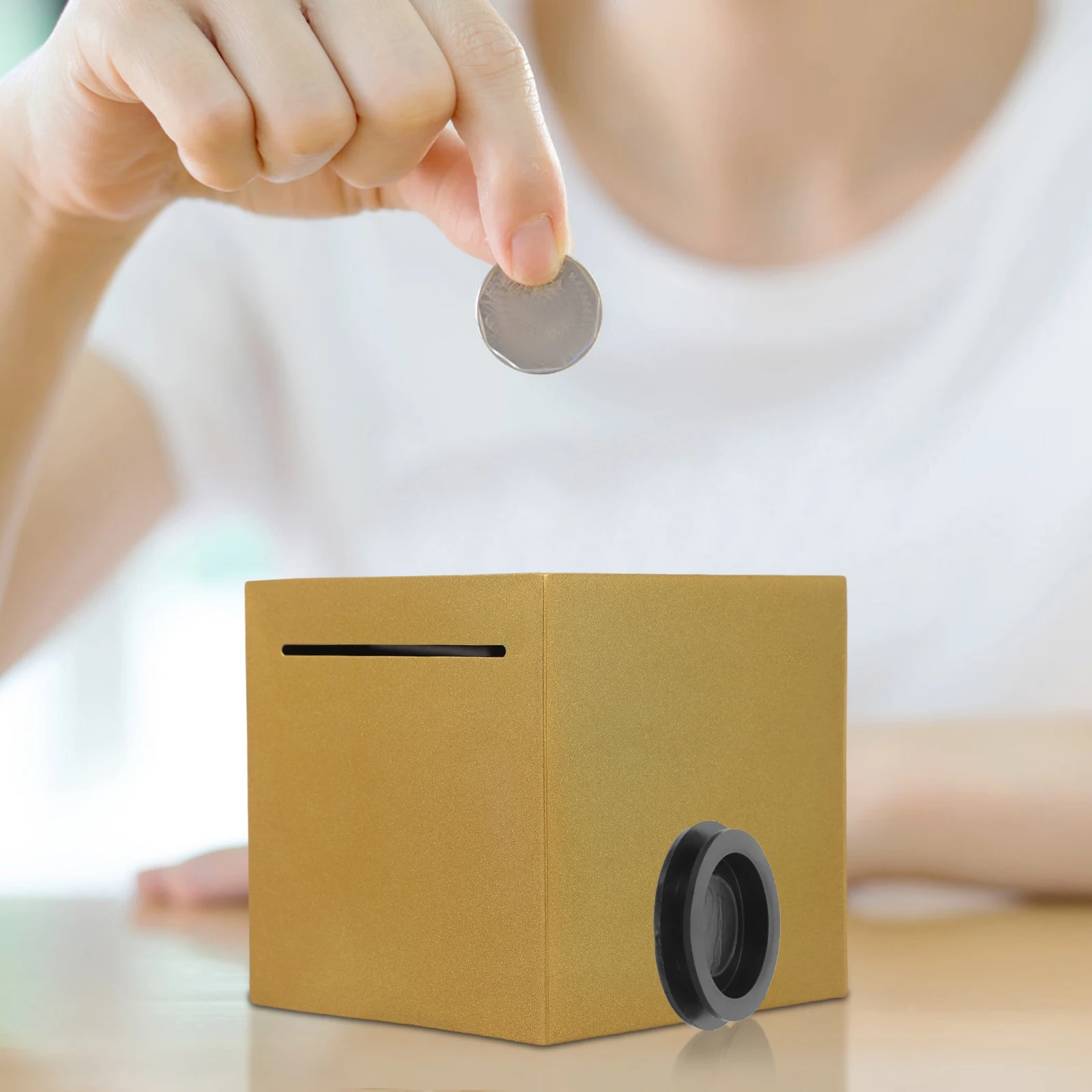 

10pcs Piggy Bank Bottom Plug Black Rubber Sealing Stopper For Saving Box Small Size Leakproof Replacement Multi-Purpose Coin