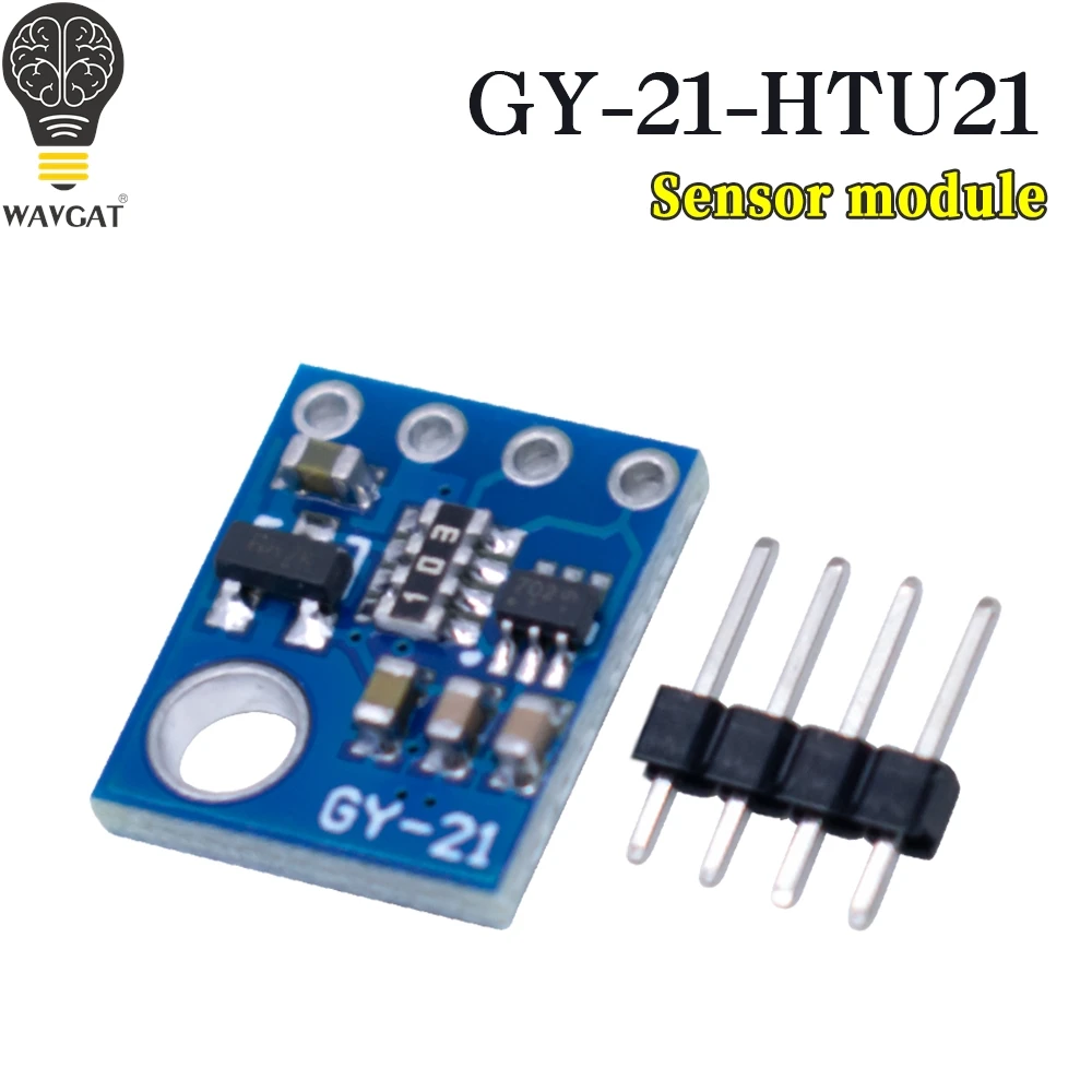 WAVGAT GY-21 HTU21 IIC/I2C Digital Temperature & Humidity Sensor Breakout Board Module For Weather Stations Humidor Control 3.3V