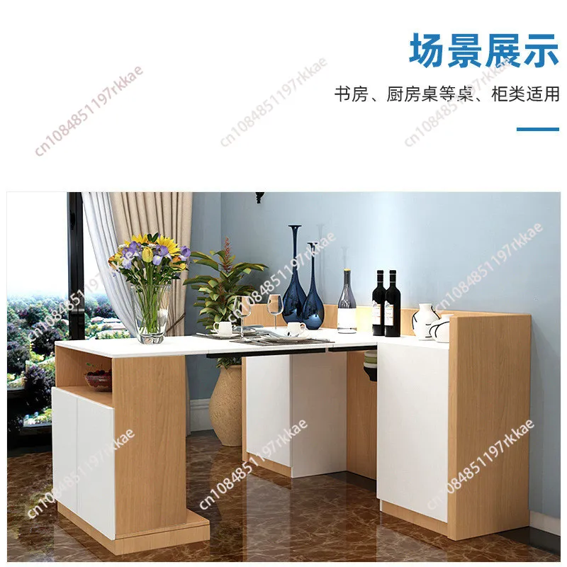 Foldable Flip Down Table Hardware Multifunctional Retractable Dining Desk Support for Cabinet Bar Wine Cabinet Furniture view 3
