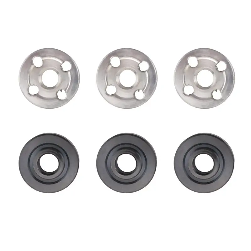 Multifunction 6Pcs Lock Nuts Flange For 9523 Nut Inner Outer Kit Angle Grinder Tool 2 Specifications-Toothless, Toothed