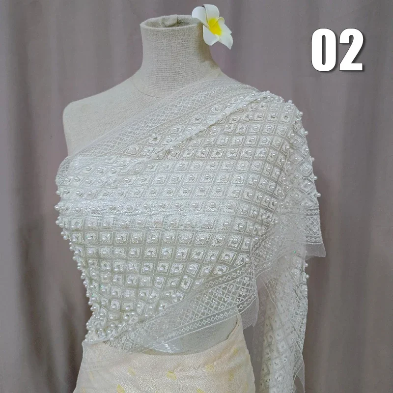 Ethnic Style Women Beads Lace Shawl Glitter Scarf Mesh Wrap Cape Dance Shawl Cloak Bohemian Beach Holiday Sequin Shrug