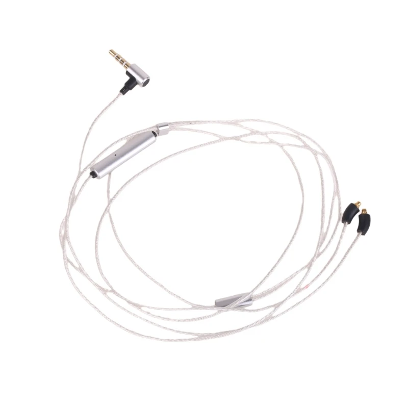 

3.5mm Port AUX Cable for Headphones, 130cm Length Double MMCX Connectors Earphone Cord with/without Microphones Dropship