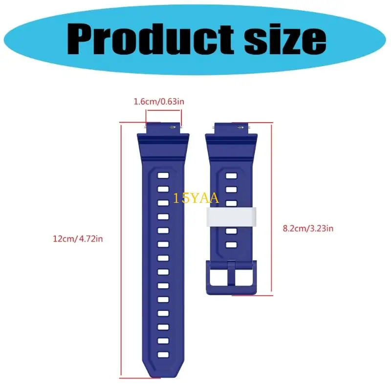 15ya Soft Silicone Wriststrap Replacement Rilis Cepat Gelang Tonton Silikon Band
