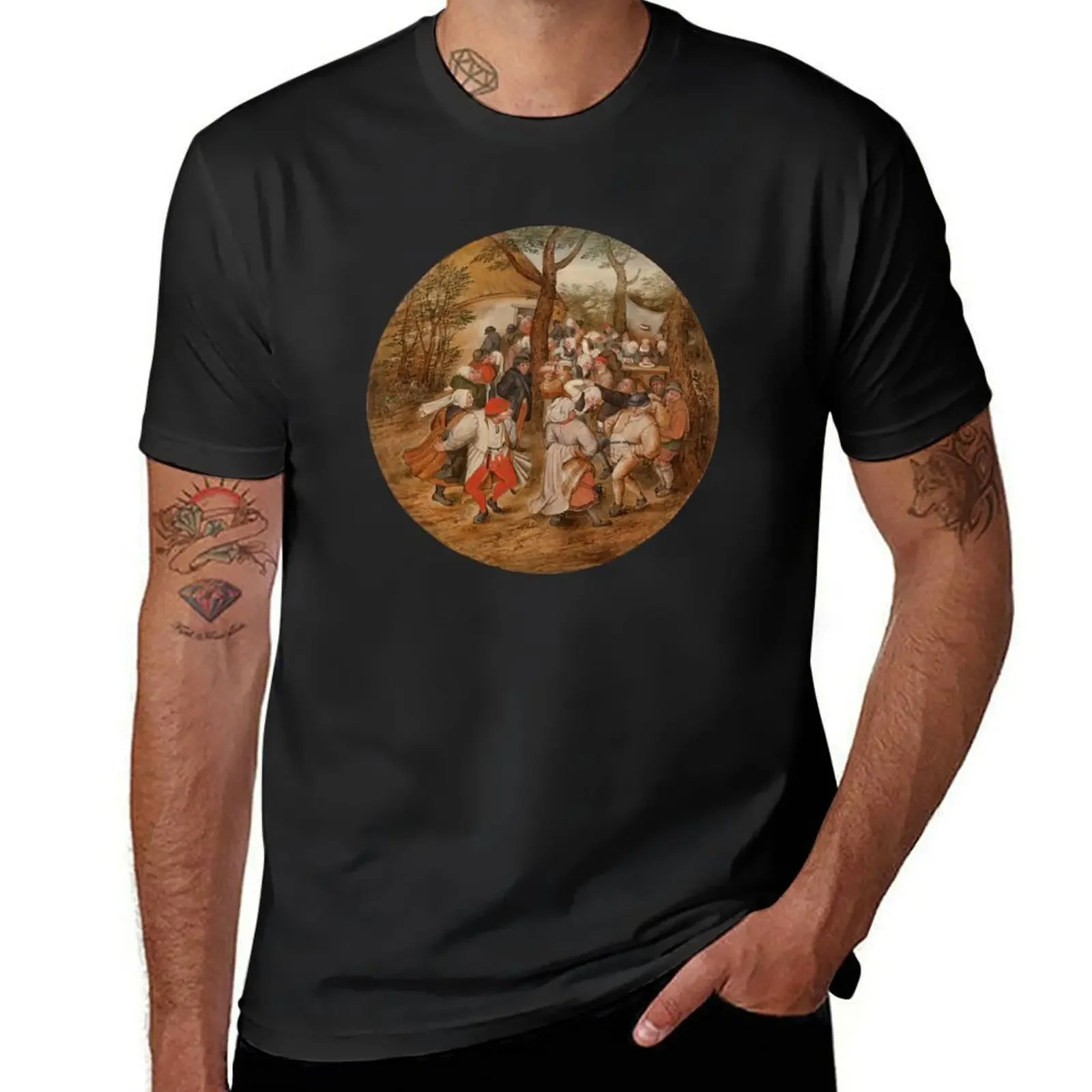 Village Dance - Pieter Bruegel the Elder T-Shirt rapper graphic tees vintage cute tops custom shirt mens workout shirts