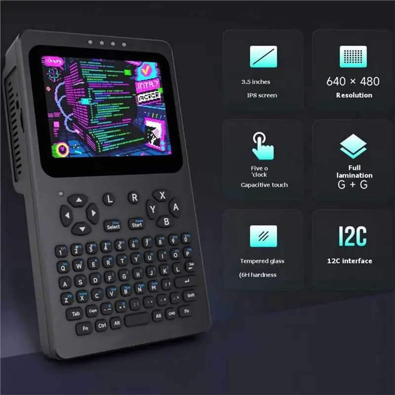 B29C-For Raspberry Pi Handheld Linux Terminal 3.5 Inch Touchscreen 640X480 Portable Development Console Without Battery view 3