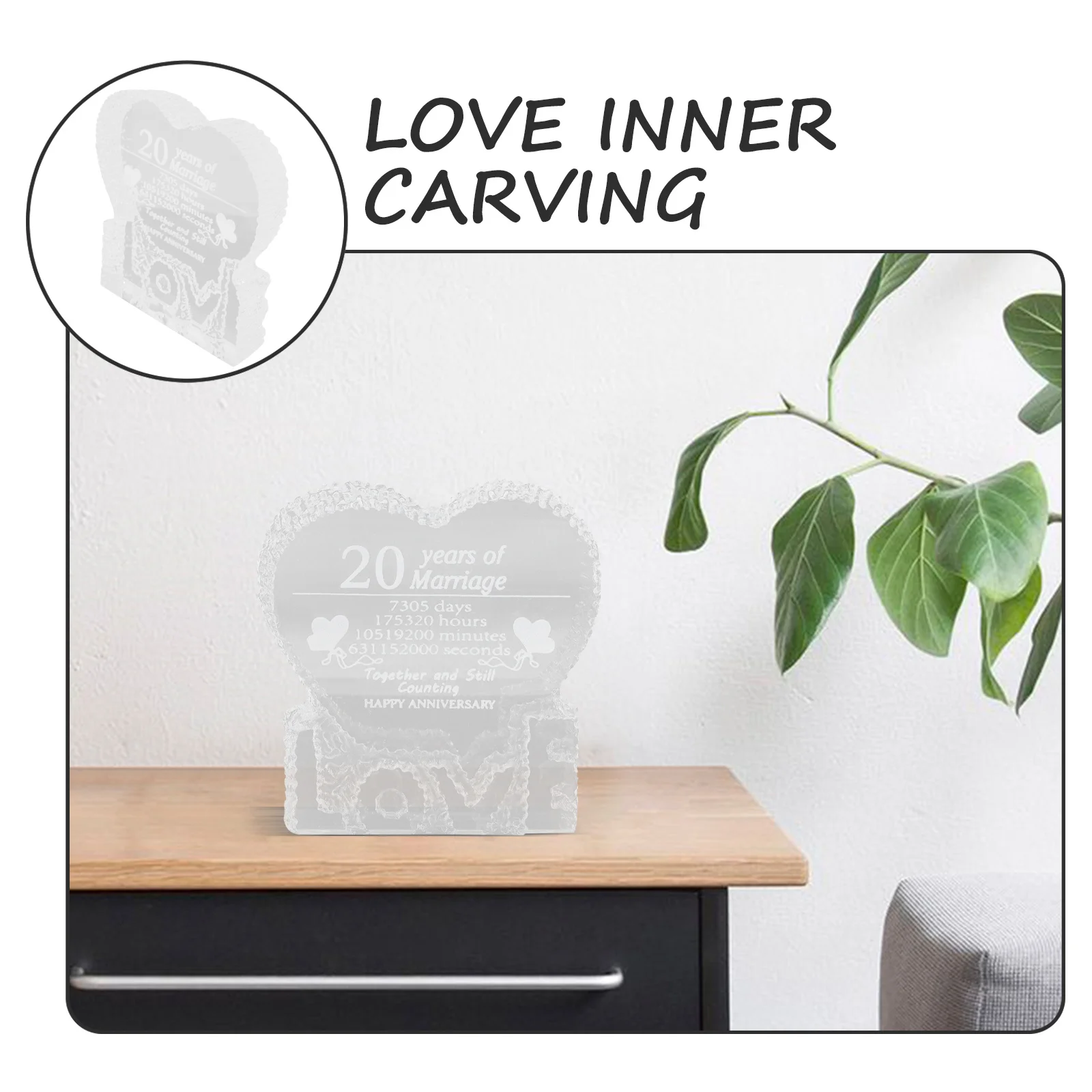 

Gift Couple Statue Wedding Party Favors Ornaments Romantic Anniversary Crystal Creative Decor