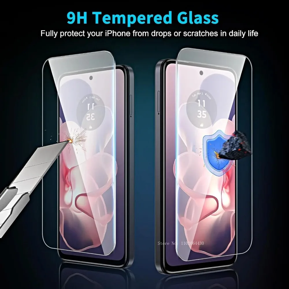 3Pcs Tempered Glass Screen Protector for Motorola Moto G Stylus 5G 2024 G Power 5G Play 2023 HD Film Protection