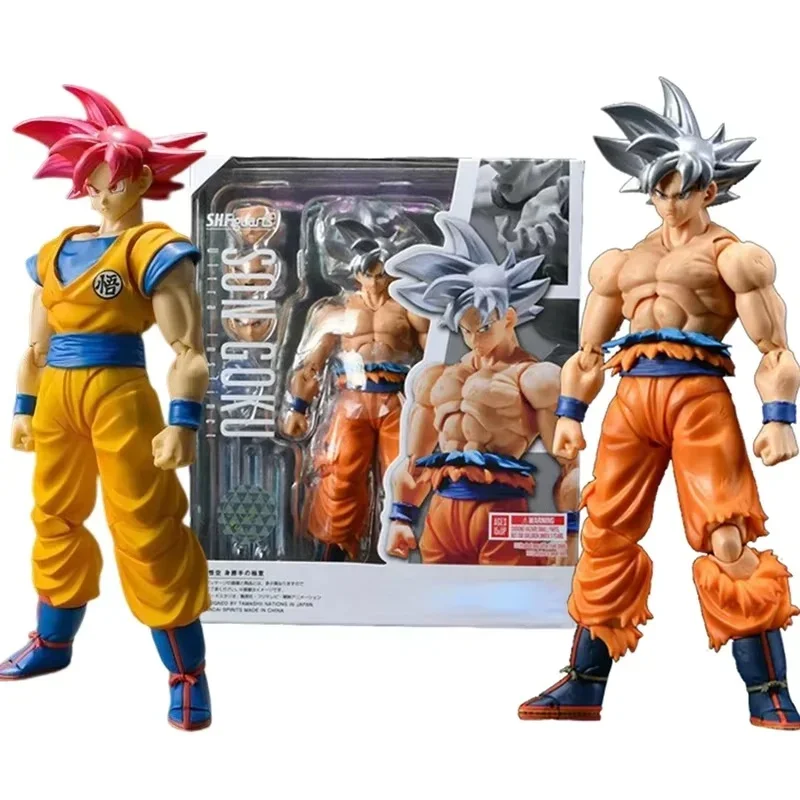 

Dragon Ball Z Son Goku Фигурка с белыми волосами Фигурки Аниме 16 см Sh Figuarts Коллекция Манга Модель Игрушка Подарок на день рождения