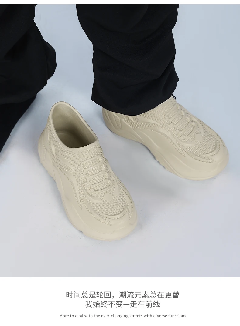 Kochschuhe Vier Jahreszeiten Wasserdichte High-Top Küchenarbeitschuhe Modische Herren Joker Outdoor Sport Freizeit EVA Schuhe Wasserschuhe – Detail 8